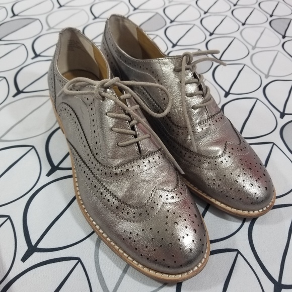 pewter brogues womens
